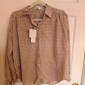 Uniqlo Oversized Long Sleeve Blouse